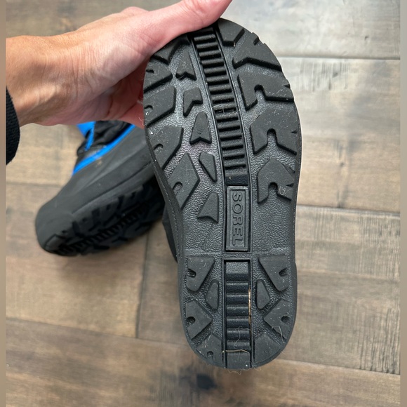 Sorel Kids Boots Black and Blue - Picture 4 of 5